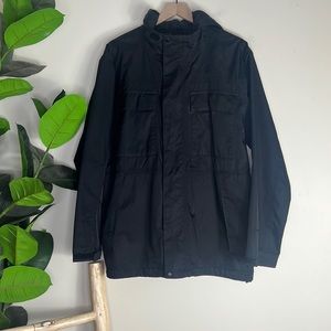 North Face Men’s Black Hooded Utility Field Shell Jacket - Perfect for Fall! 🍁